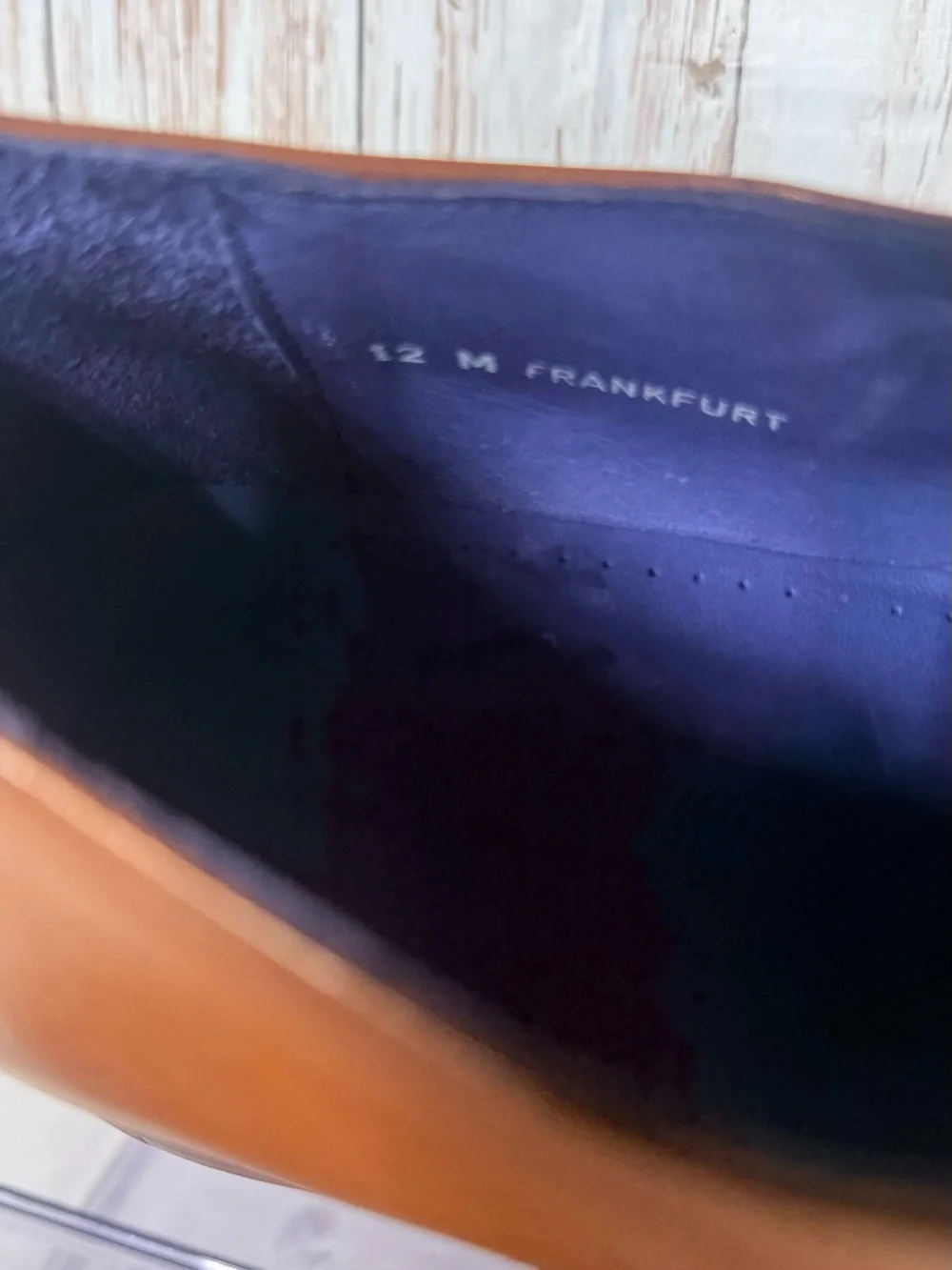 Saks Fifth Avenue Tan Leather Double Monk Strap Oxfords